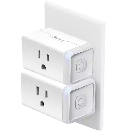 Kasa Smart Plug HS103P2, Smart Home Wi-Fi Outlet Works with Alexa, Echo, Google Home & IFTTT, No Hub Required, Remote Control,15 Amp,UL Certified, (Pack of 2) White