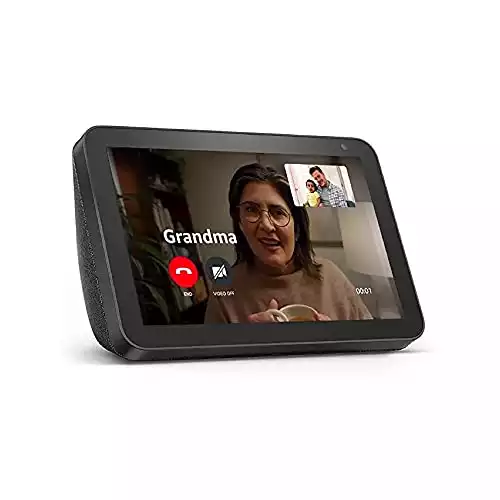 Echo Show 8 (1st Gen, 2019 release) -- HD smart display with Alexa Unlimited Cloud Photo Storage Digital Photo Display - Charcoal