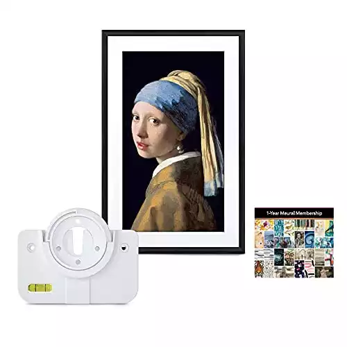 Netgear Meural Canvas II Bundle 27" HD Digital Canvas (19X29) Black Frame with Swivel Mount & Annual Membership Card (MC327BLS)